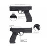 Пневматический пистолет Borner 17 (Glock 17) кал. 4,5 мм, пластик
